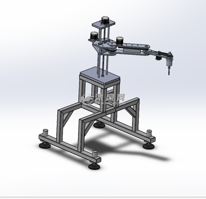 多自由度钻头机械手 - 机器人模型图纸 - 沐风网