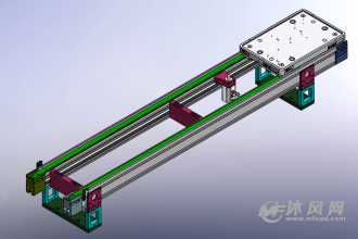 同步带输送线设计sw-输送和提升设备图纸-沐风网