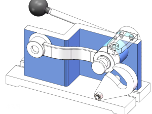 钻摇臂锁紧孔固定式普通钻模