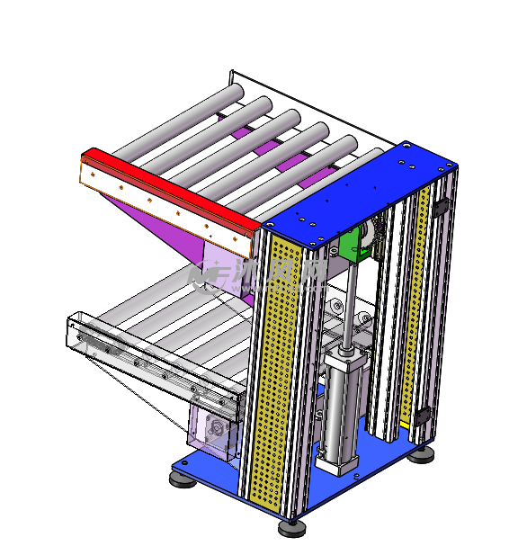 气动悬臂式返板升降机