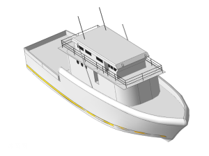 15米渔船设计模型