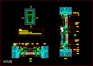 60系列断桥铝门窗节点图汇总