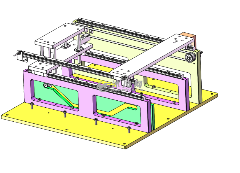 滑台穿梭交替上料机构