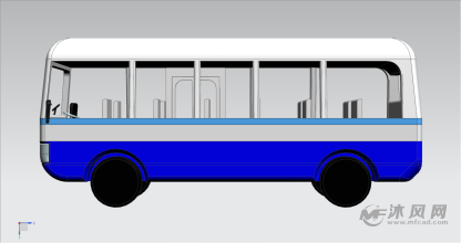 老款小型公交侧面