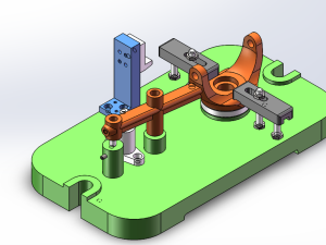 拨叉粗铣r10.5侧面的夹具设计