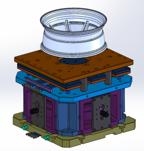 轮毂低压铸造模具图纸合集的封面图