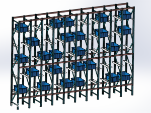 环形圆形立体仓库货架