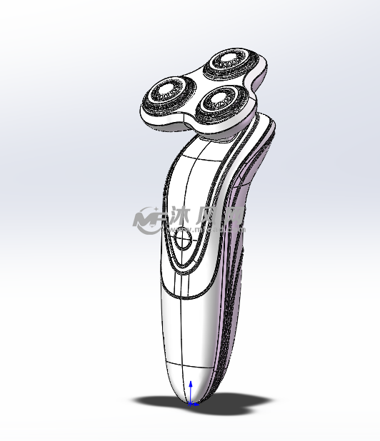飞科剃须刀模型图sw