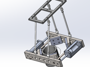 圆柱体垂直装配气动夹具
