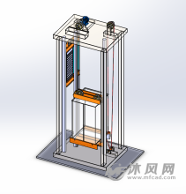 电梯solidworks三维模型