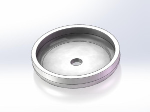 圆盖成形模(cad图 sw三维)