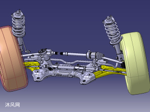 汽车前轴悬架结构dmu运动模型