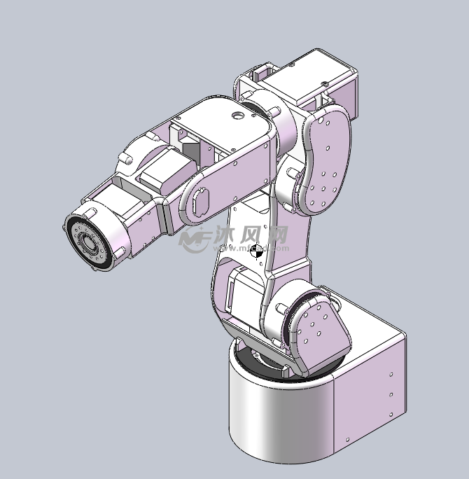 六轴机械臂(摆线减速机) - 机器人模型图纸 - 沐风网