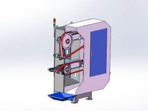 防爆砂带抛光机立式双头防尘砂带机