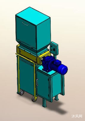 工業碎紙機模型kjbrd1221天前80840solidworks2016工業簡易雙軸碎紙機