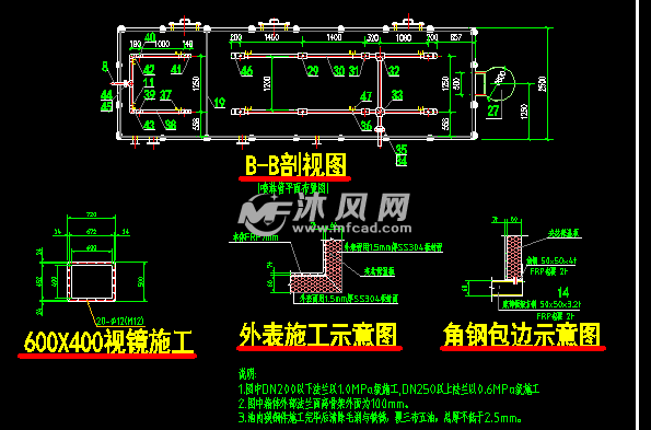生物除臭装置生产图 - 环保图纸 - 沐风网