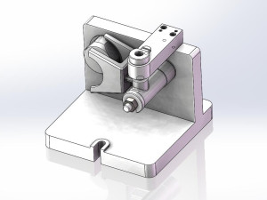 拔叉钻19孔夹具(cad图 sw三维)图