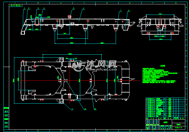 hxd3b型转向架构架