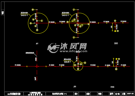 給水管道節點詳圖 - cad建築圖紙 - 沐風網