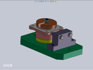 旋转轴承加工定位夹具设计模型
