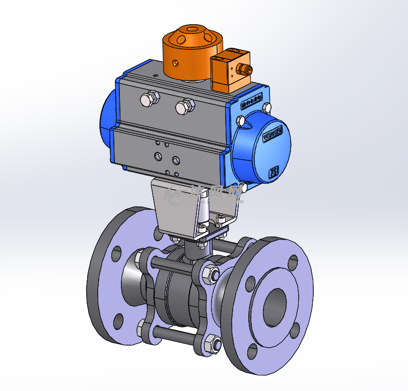 带气动执行机构的球阀