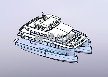 双体船设计图钓鱼图片