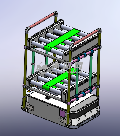 agv输送小车模型图