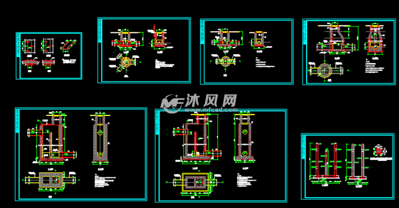 檢查井及沉泥井cad詳圖