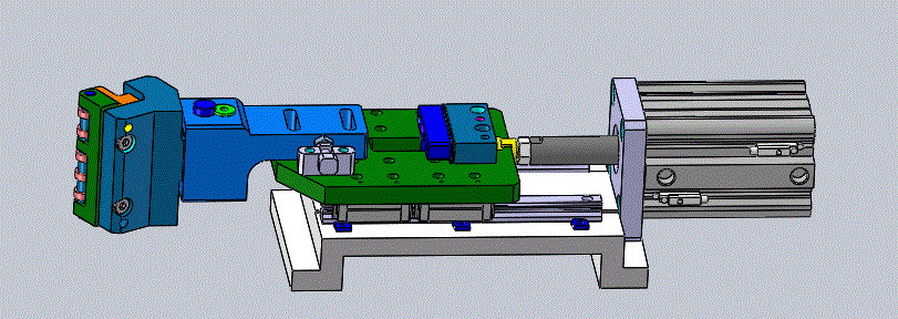 气缸驱动滑块机构 - 传动件图纸 - 沐风网