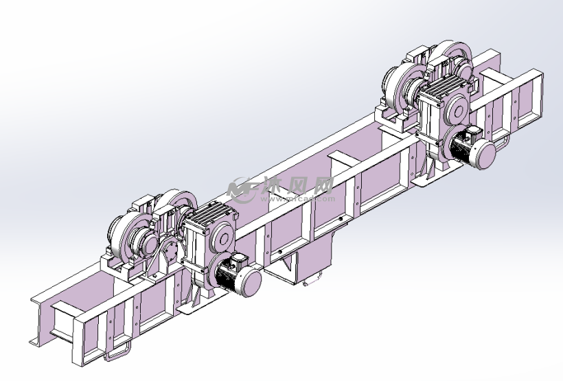 行车轮行走机构