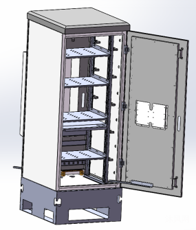 机柜钣金规则画图solidworks2016原创12011120鸿愿科技2022-04-18小型