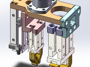 气缸抓手滑台组件