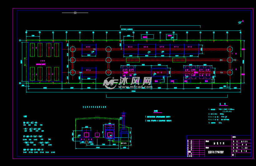 涂装车间工艺平面图纸