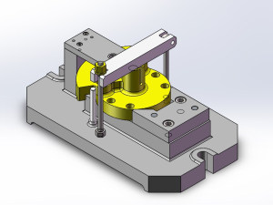 输出轴钻孔夹具(含三维) - 零部件模型图纸 - 沐风网