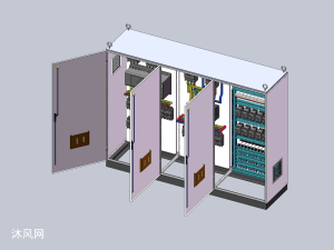 仿威图三柜组装双电源12路接触器控制柜