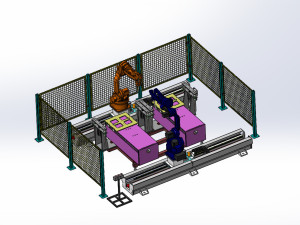雙工位機器人焊接設計