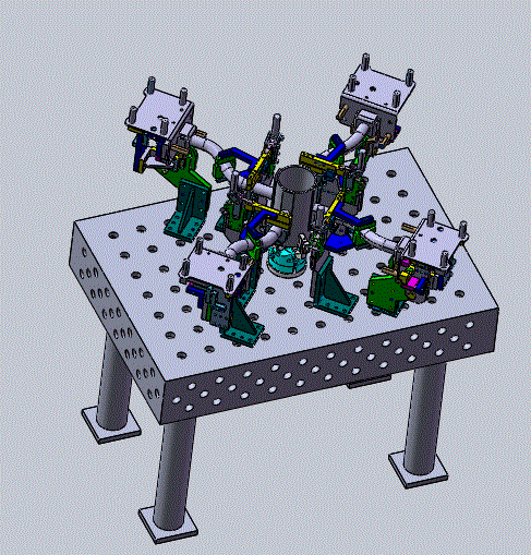 环形圆筒支架的焊接工装结构