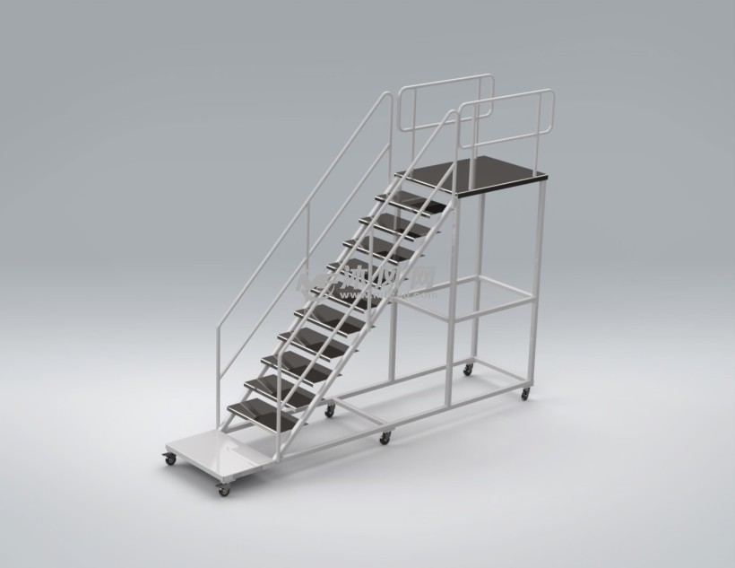 移动爬梯登高台