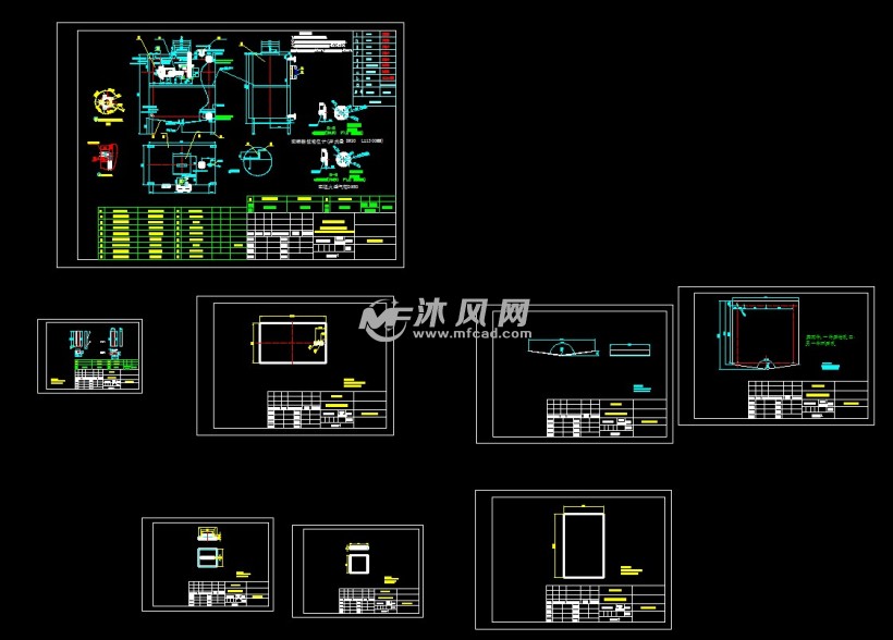 一體式2000l自動油箱鈑金加工圖 - 燃油系統圖紙 - 沐風網