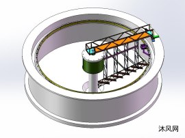单周边传动刮泥机装配