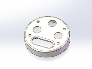 闹钟后盖冲孔落料复合模