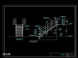 六种斜爬梯详细图纸