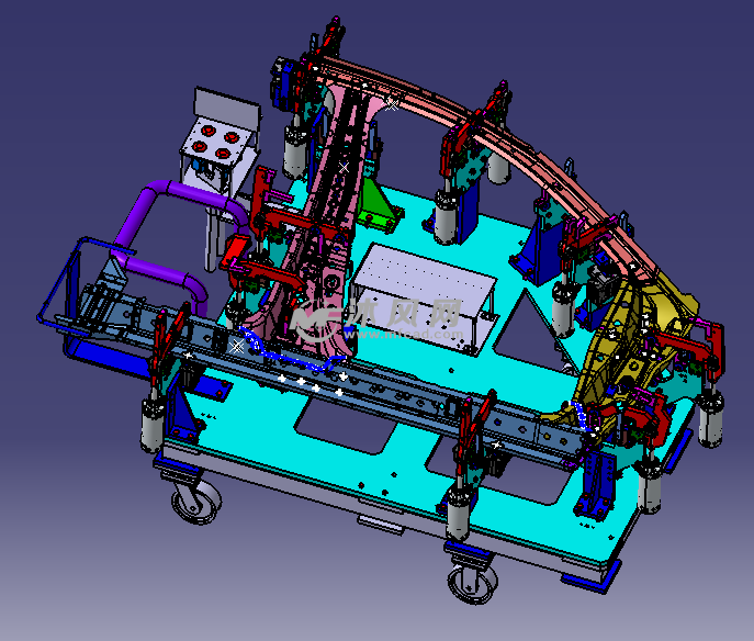 汽车车门门框焊接夹具