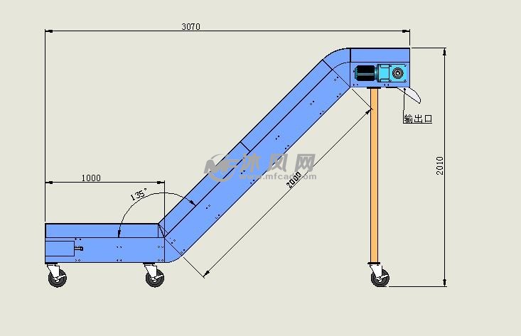 链板爬坡输送带