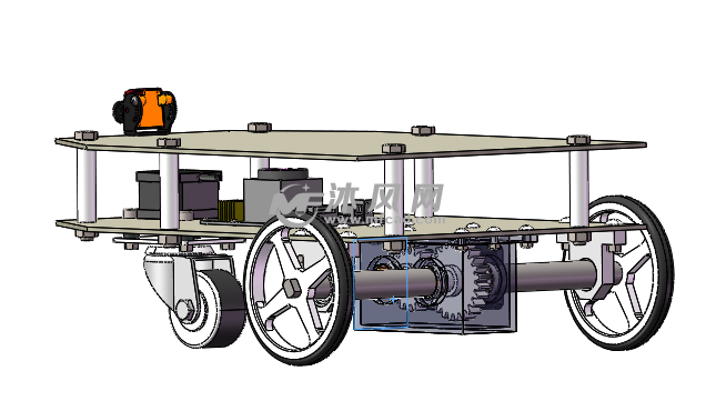 壁障車三輪車機械小車 - 非機動車及附件圖紙 - 沐風網