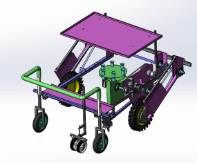 转盘式半自动插苗机三维图纸合集的封面图