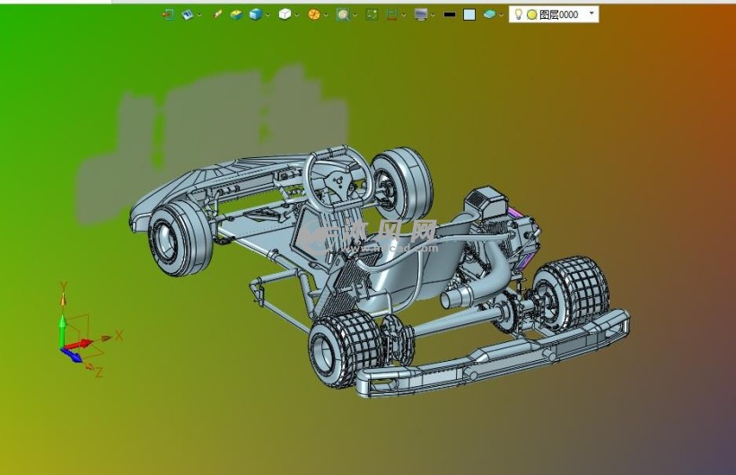 儿童车四轮漂移汽油卡丁车 - 玩具公仔图纸 - 沐风网