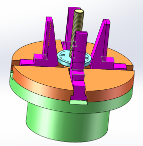 圆件内孔外涨紧机构