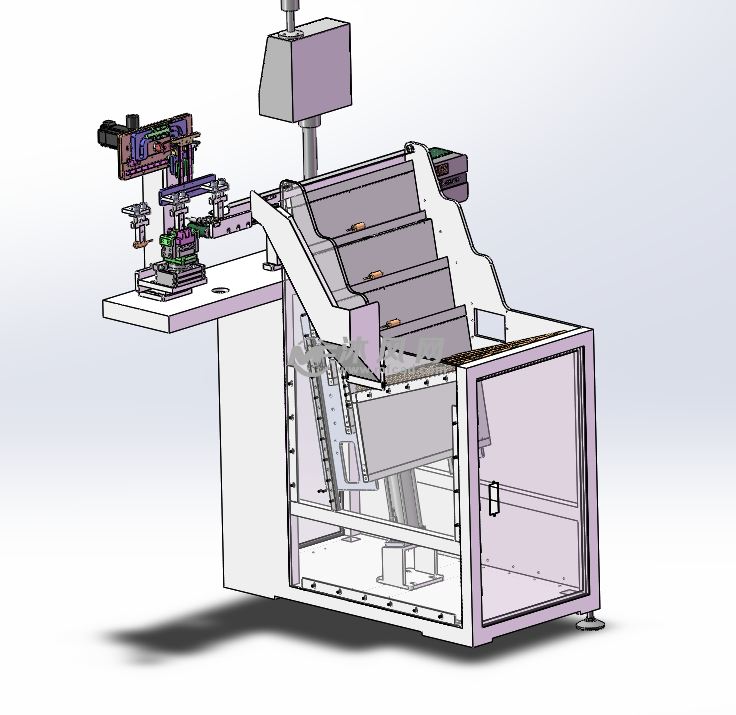 三推板磁芯上料机 - 通用设备图纸 - 沐风网