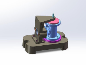 阀体铣侧面三维夹具设计